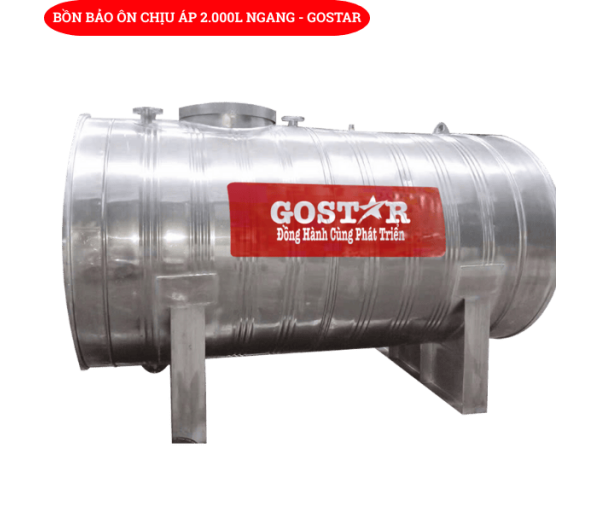 Bồn Bảo Ôn Chịu Áp 2000L Ngang
