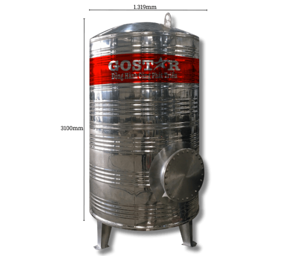 Bồn Bảo Ôn Chịu Áp 3500L Đứng