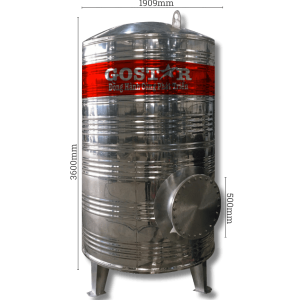 Bồn Bảo Ôn Chịu Áp 9000L Dạng Đứng