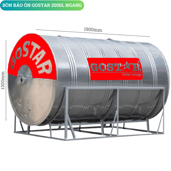 Bồn Bảo Ôn Công Nghiệp 2000L Ngang